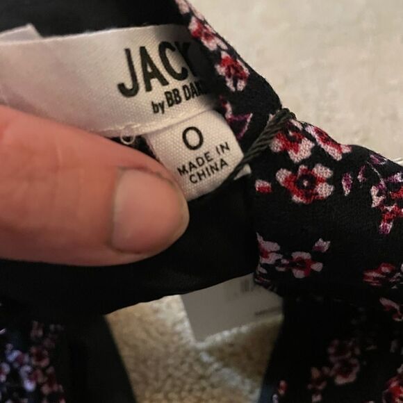 Size 0 BB Dakota Navy Ditsy Wide-Leg Jumper - Picture 3 of 6